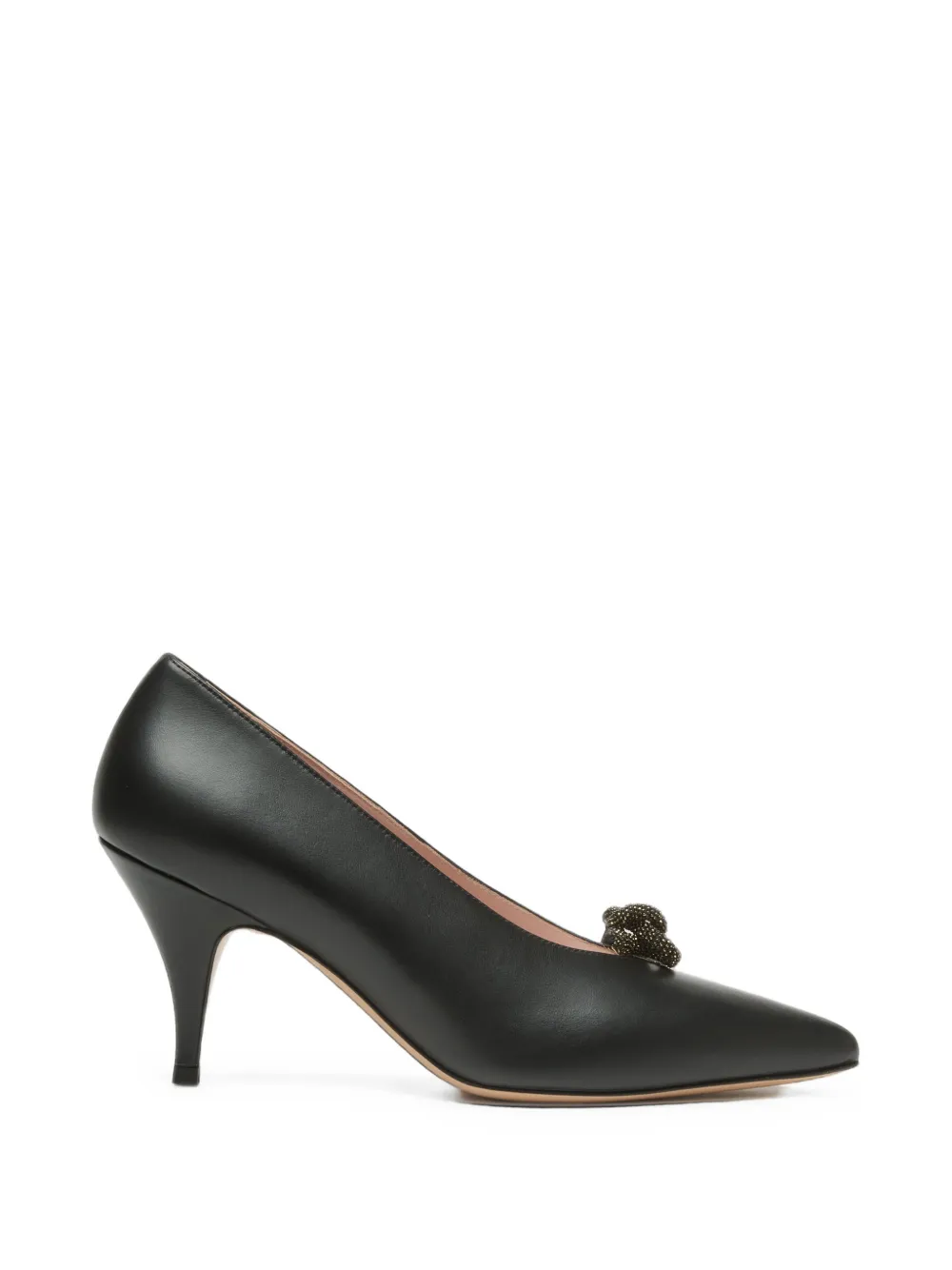 Fabiana Filippi knot-detail pointed-toe pumps - Noir Fabiana Filippi knot-detail pointed-toe pumps - Noir