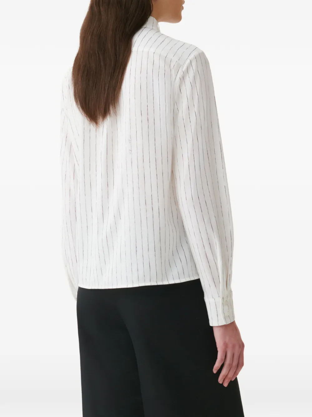 Fabiana Filippi Blouse met krijtstreep Wit