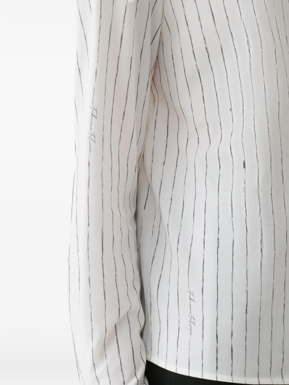 Fabiana Filippi Blouse met krijtstreep Wit