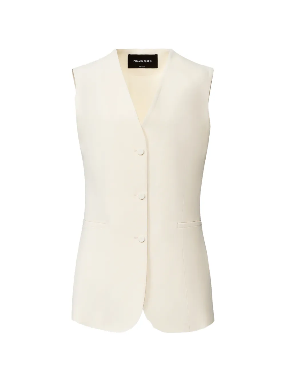 Fabiana Filippi V-neck sleeveless vest - Toni neutri