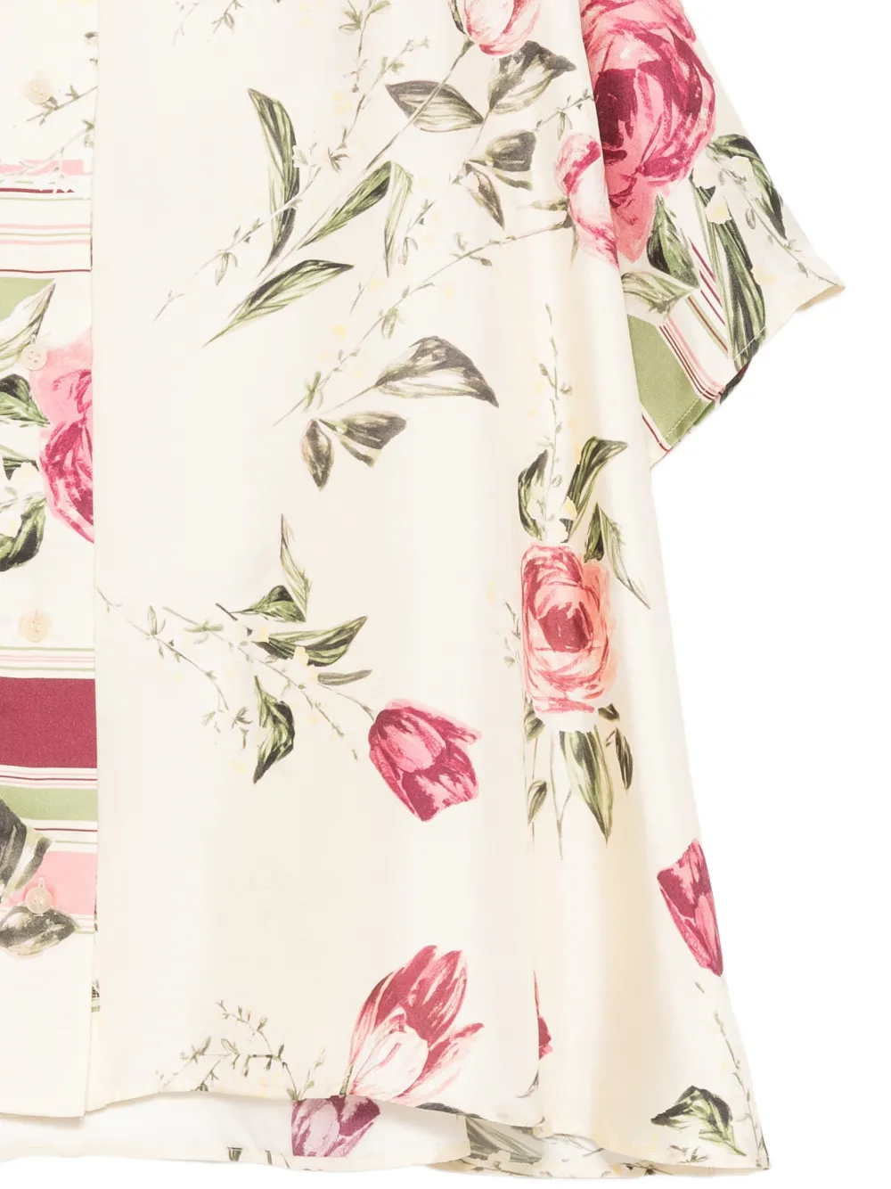 Antonio Marras Overhemd met bloemenprint Beige