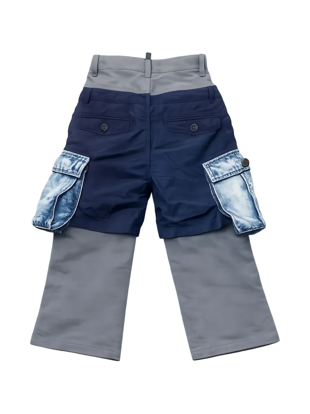 DSQUARED2 KIDS Gelaagde cargo broek Grijs