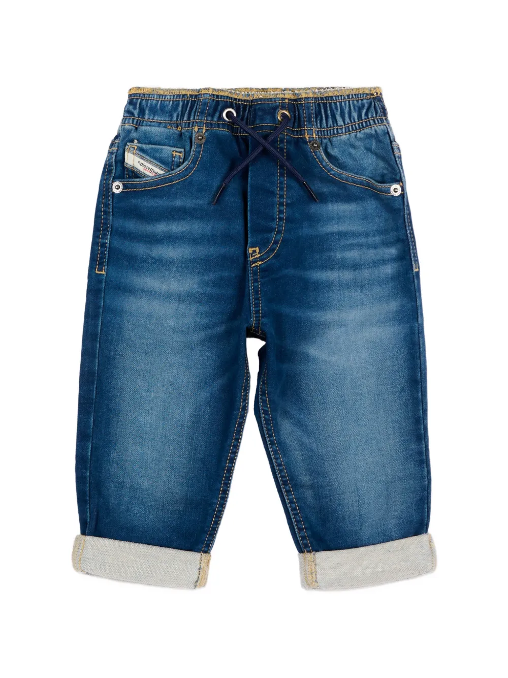 Diesel Kids drawstring jeans - Blu