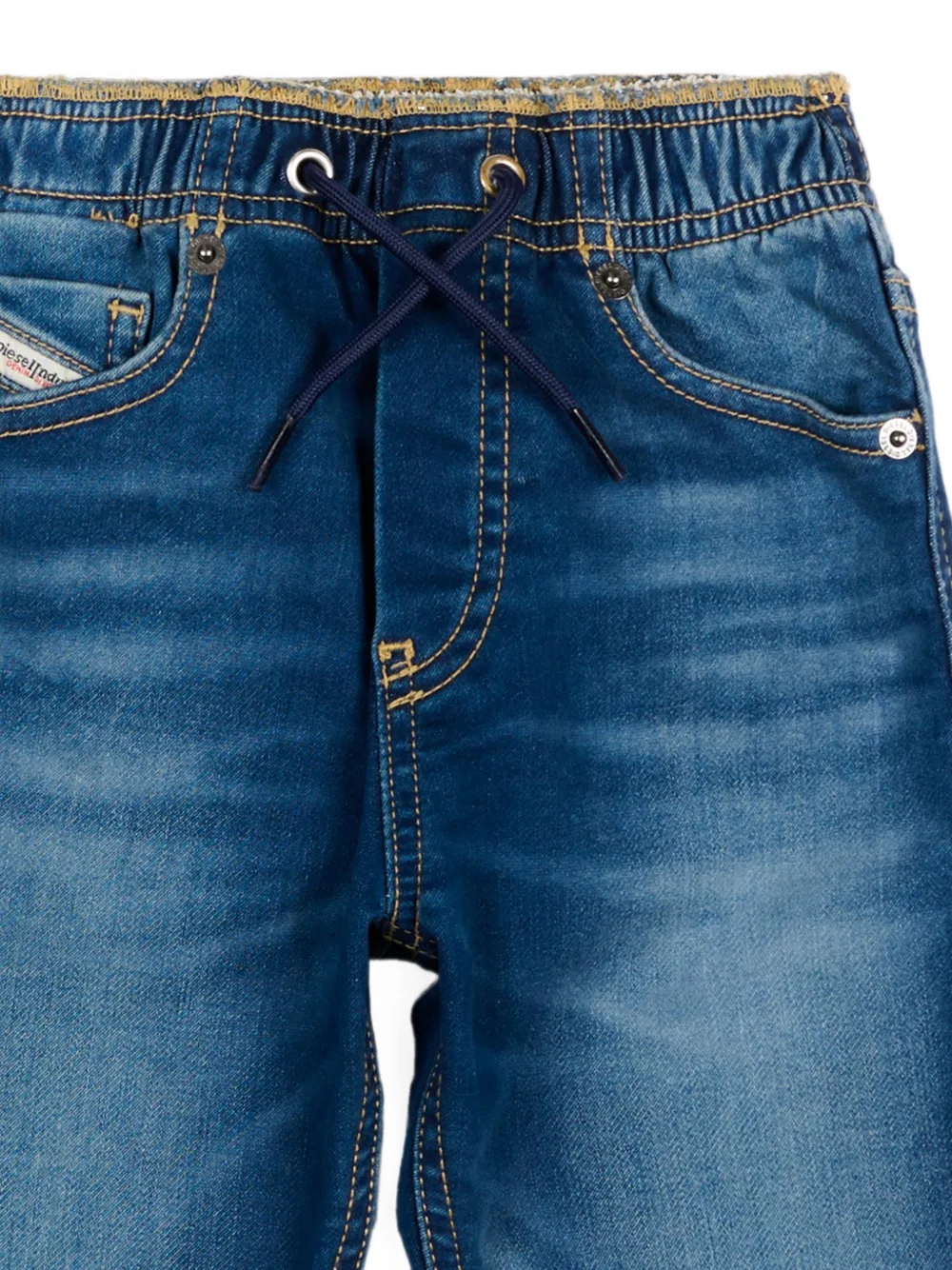 Diesel Kids Jeans met trekkoord Blauw