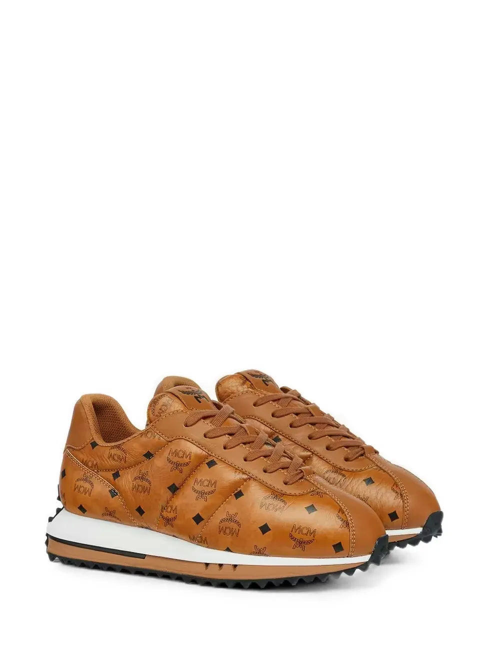 MCM Visetos-print sneakers Bruin