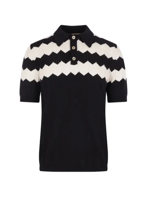 Valentino Garavani playera tipo polo en tejido chevron