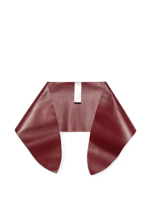 Givenchy logo-debossed leather scarf