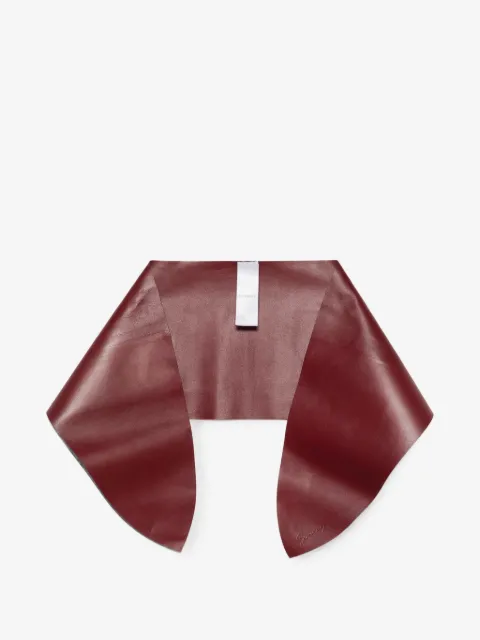 Givenchy logo-debossed leather scarf