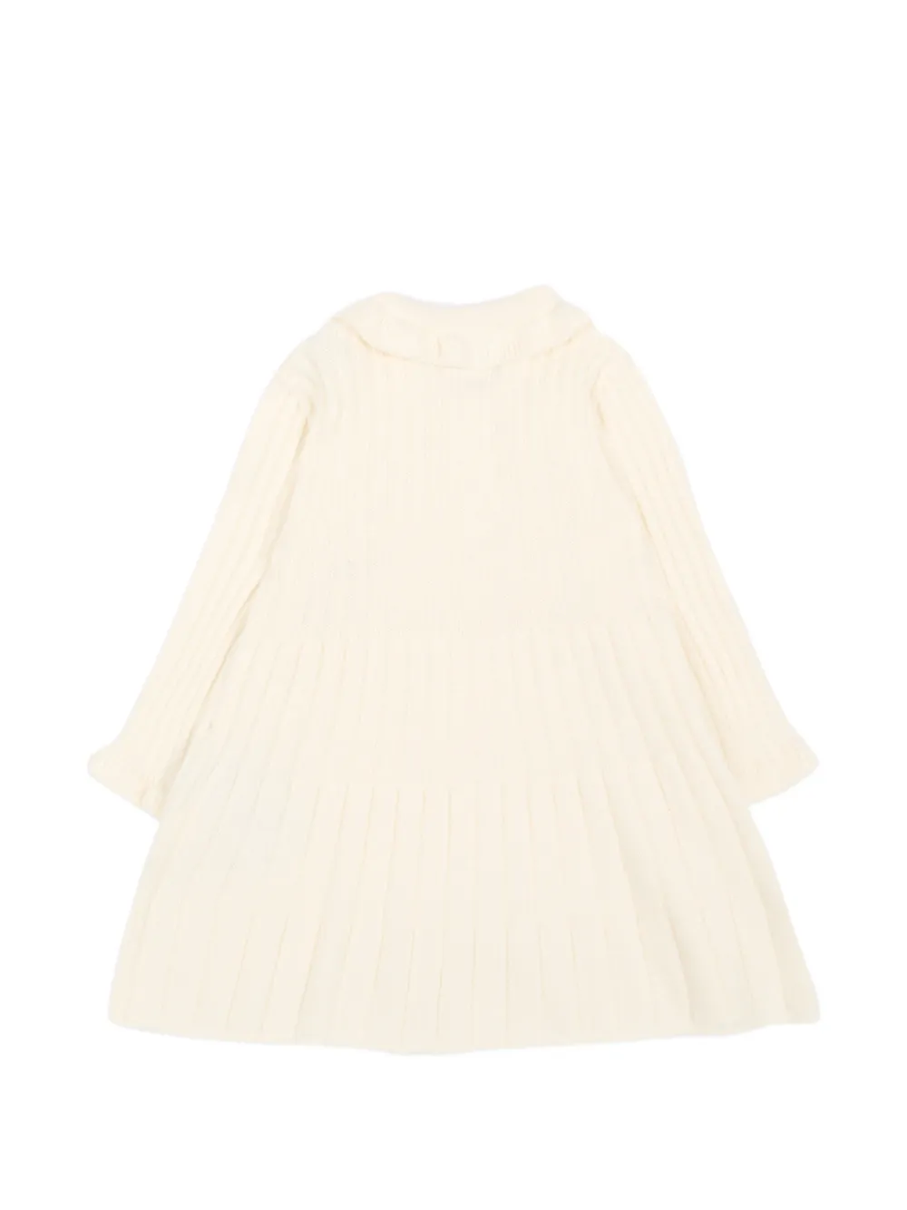 Moncler Enfant Ribgebreide jurk Beige