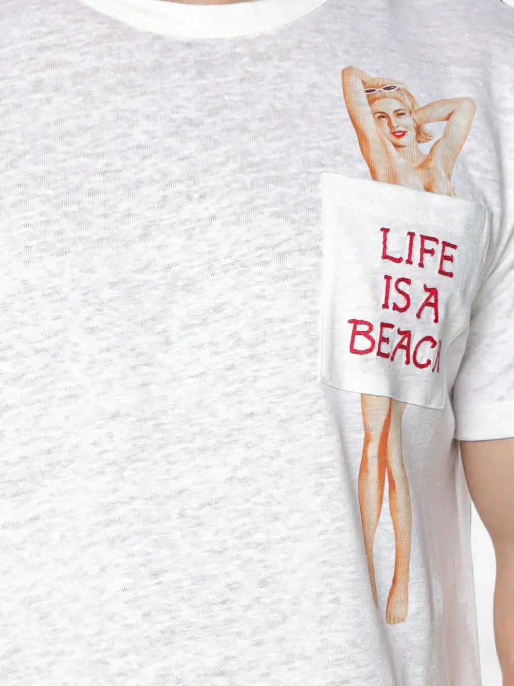 MC2 Saint Barth Ecstasea T-shirt met grafische print Wit