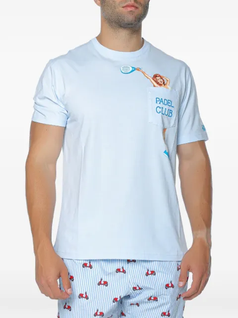 MC2 Saint Barth t-shirt Austin à poche poitrine et imprimé graphique
