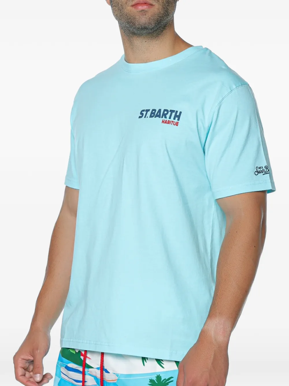 MC2 Saint Barth Portland T-shirt met print Blauw