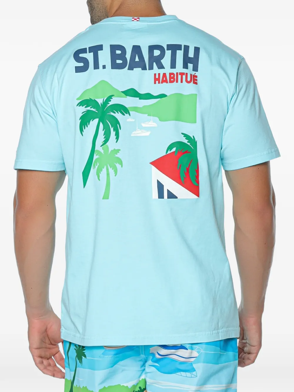 MC2 Saint Barth Portland T-shirt met print Blauw