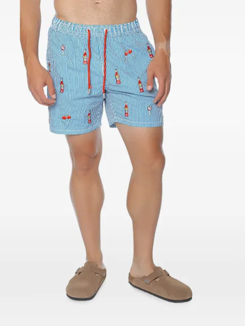 MC2 Saint Barth short de bain rayé The Gustavia en seersucker