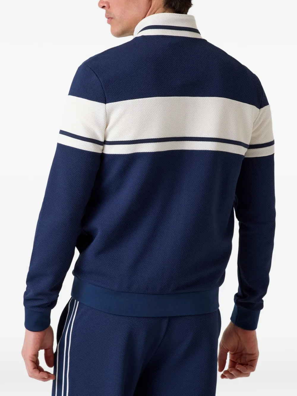 GUESS USA Spiros panelled zip-up jacket Blauw