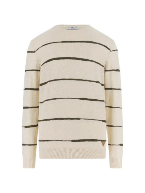 GUESS USA GRIER CN LS STRIPED-GREENS