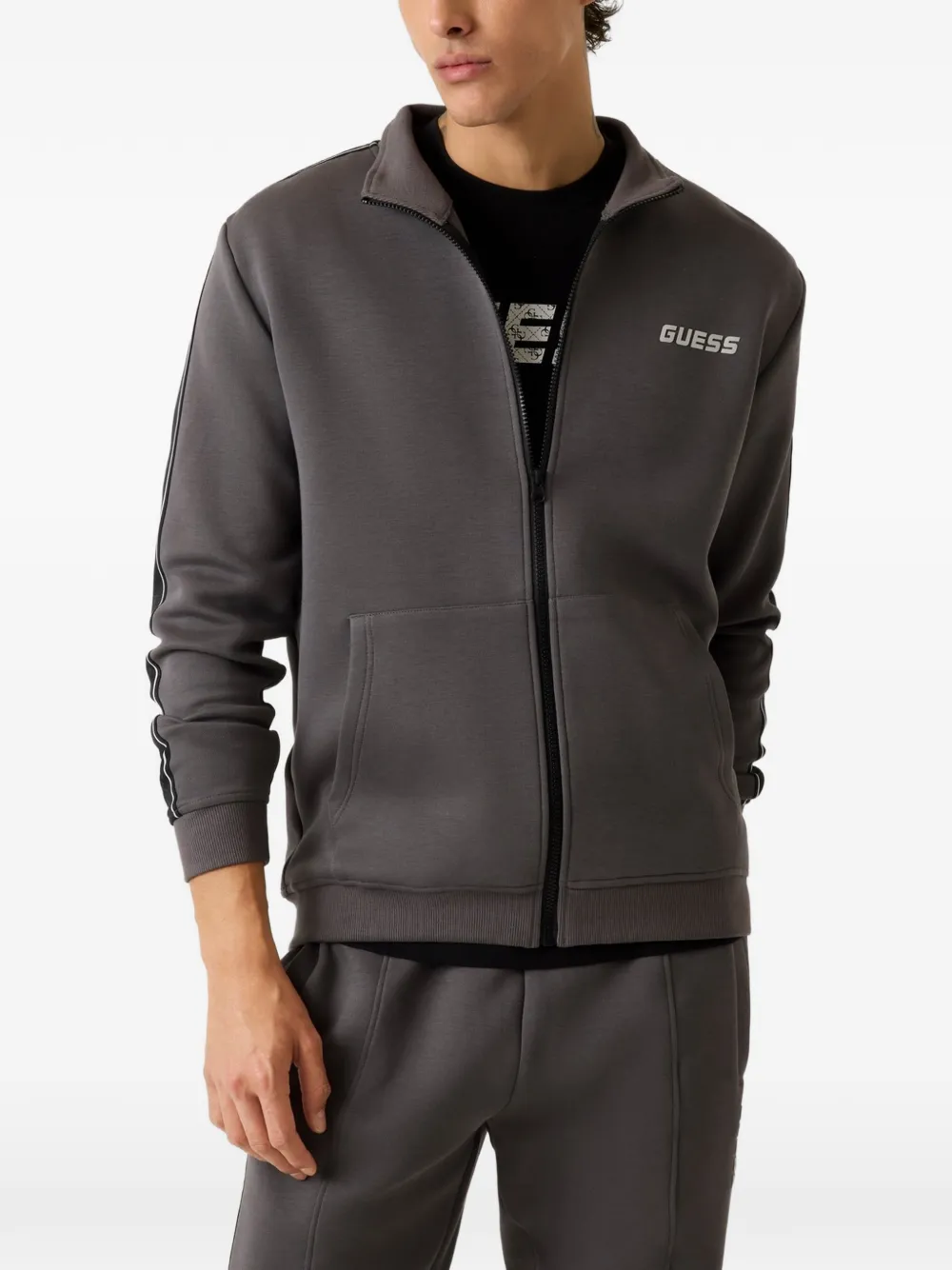 GUESS USA side-logo sweatshirt - Grau
