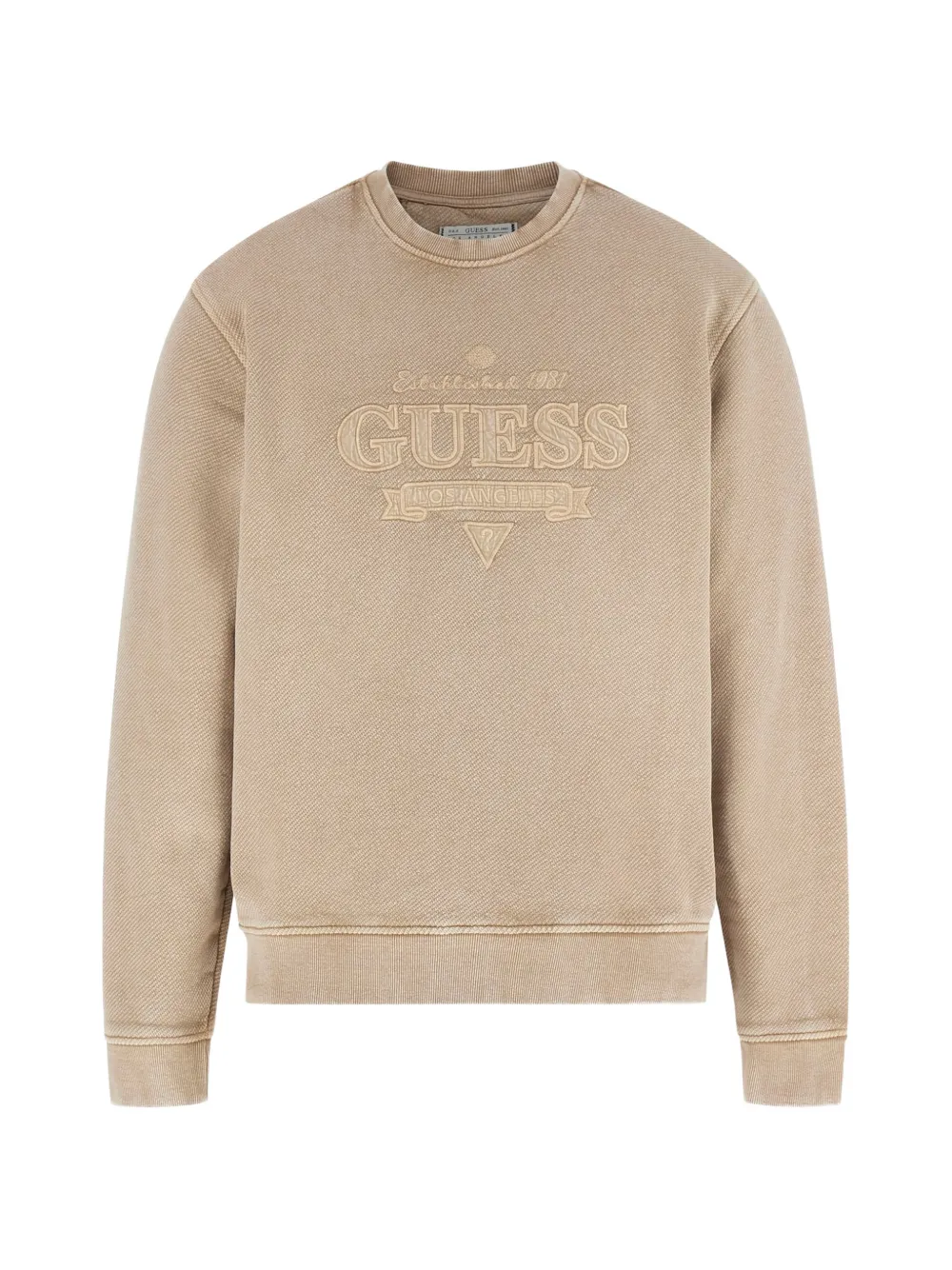 GUESS USA CN LS Vintage sweatshirt - Toni neutri
