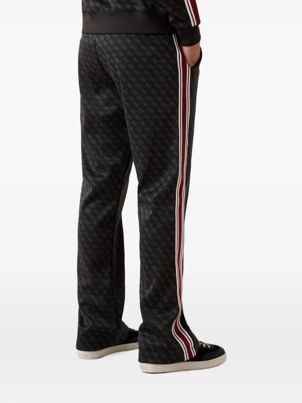 GUESS USA straight-leg sweatpants Zwart
