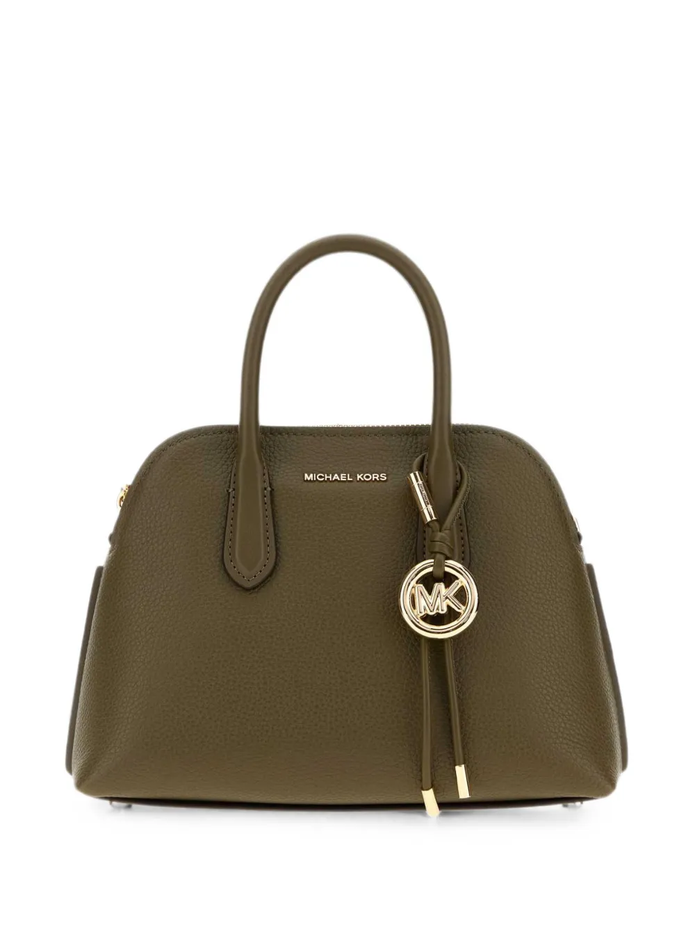 Michael Kors Freddie dome-shaped leather tote bag Groen