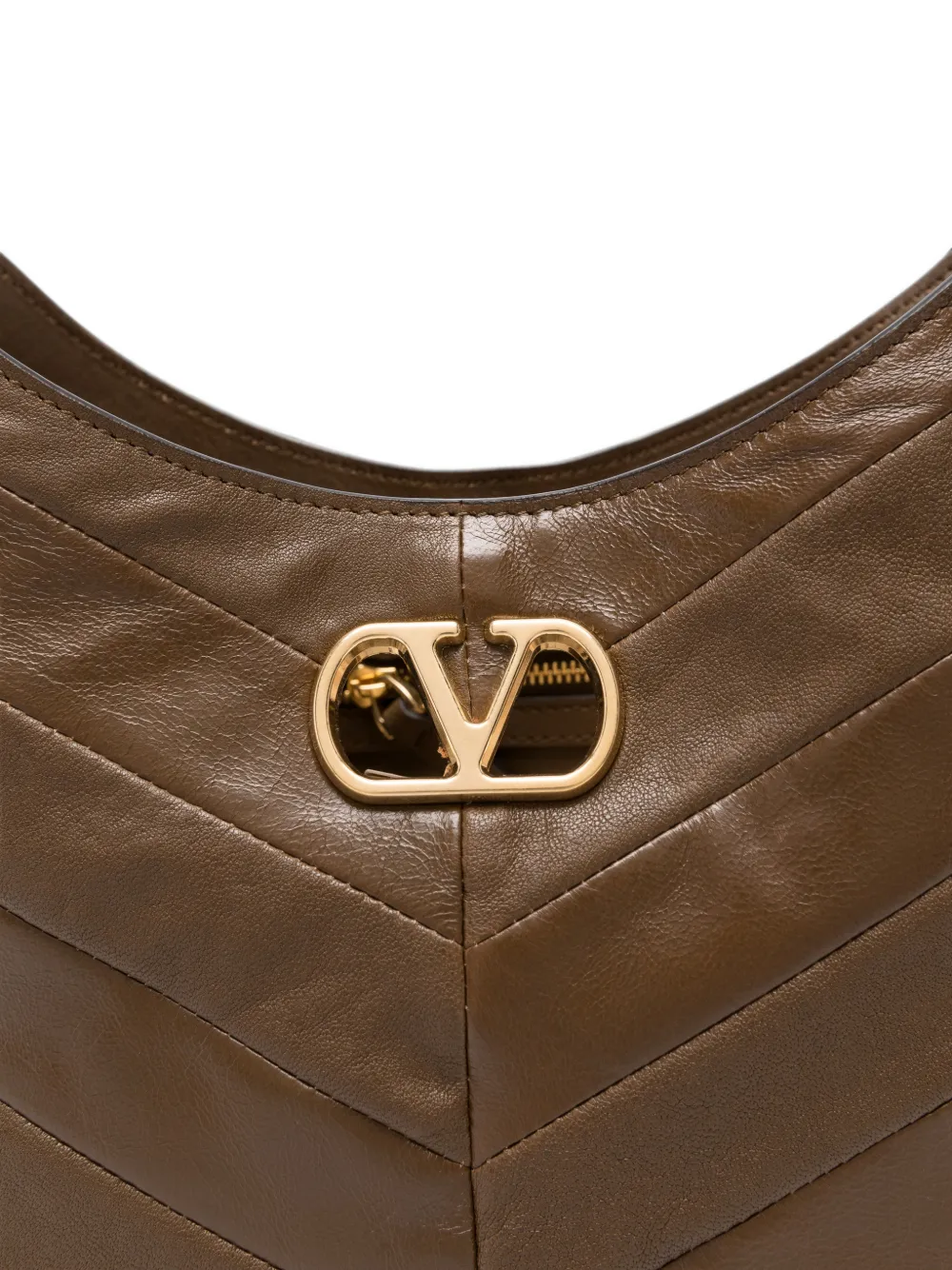 Valentino Garavani VLogo Signature gewatteerde schoudertas Bruin