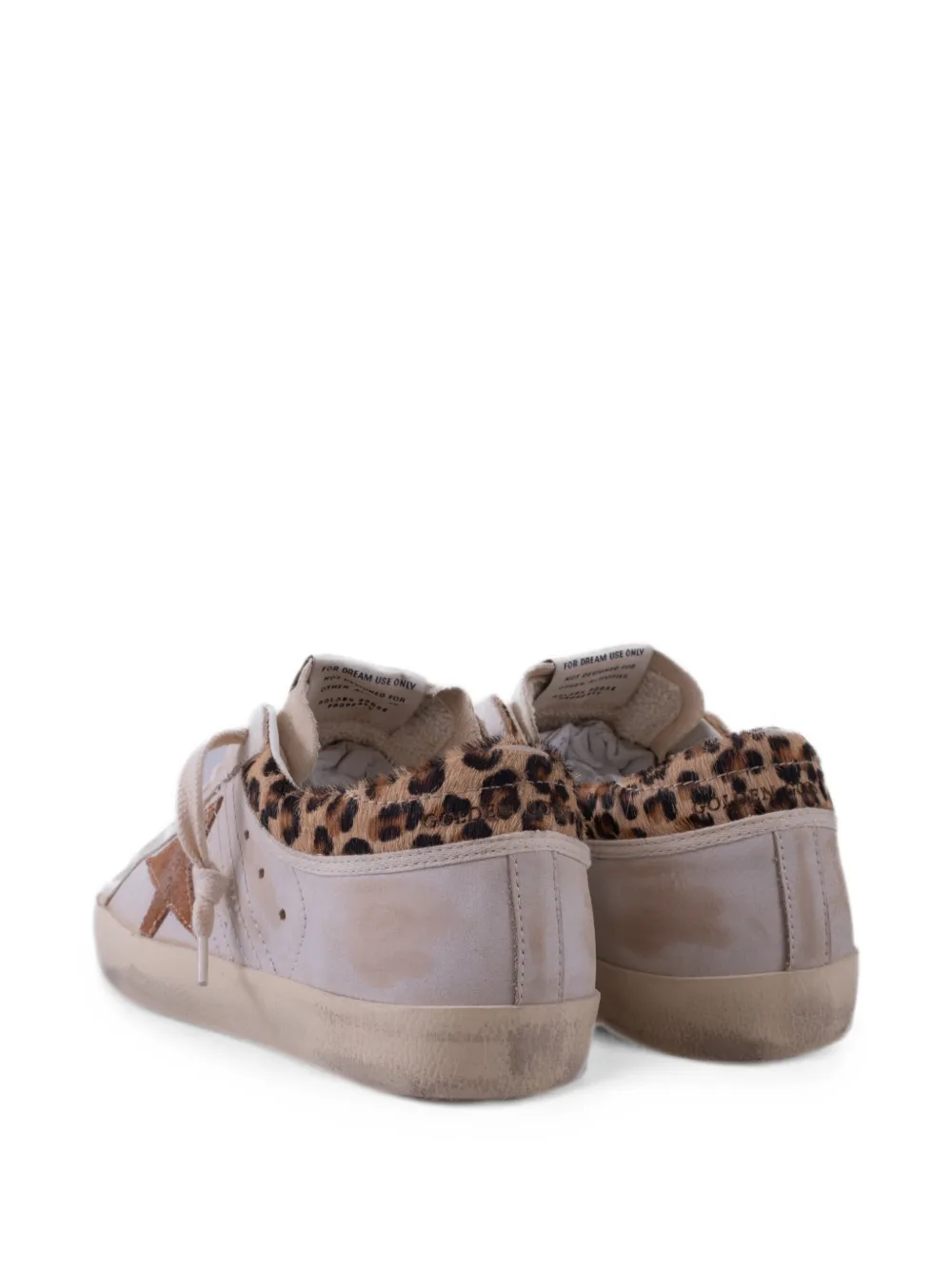 Golden Goose Super-Star leopard-print sneakers Beige