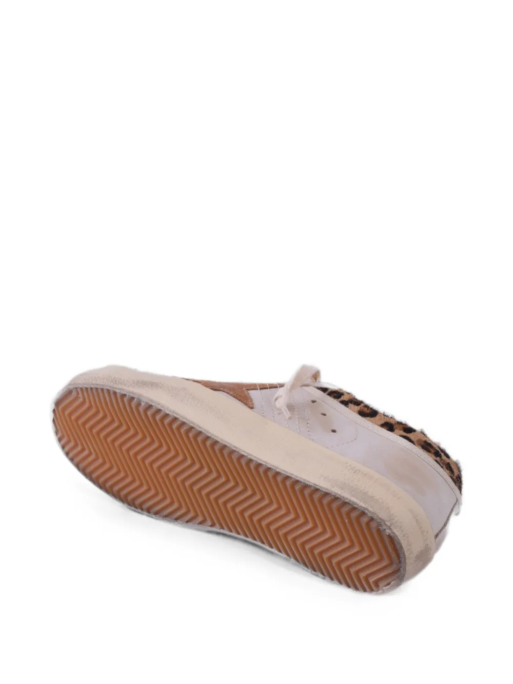 Golden Goose Super-Star leopard-print sneakers Beige