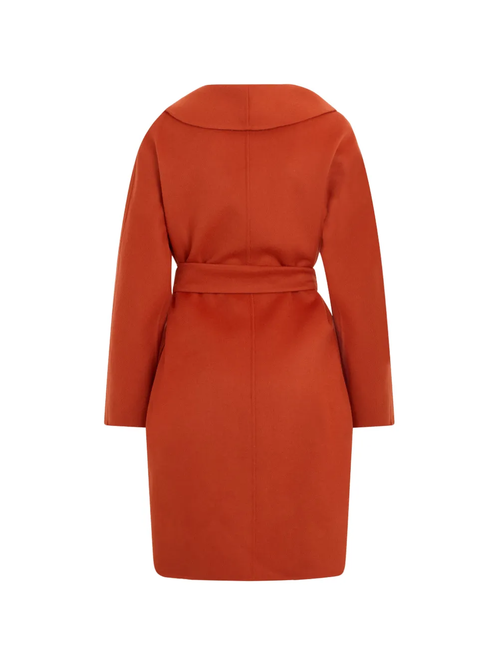 Max Mara Mstestremo belted shawl-collar coat Oranje