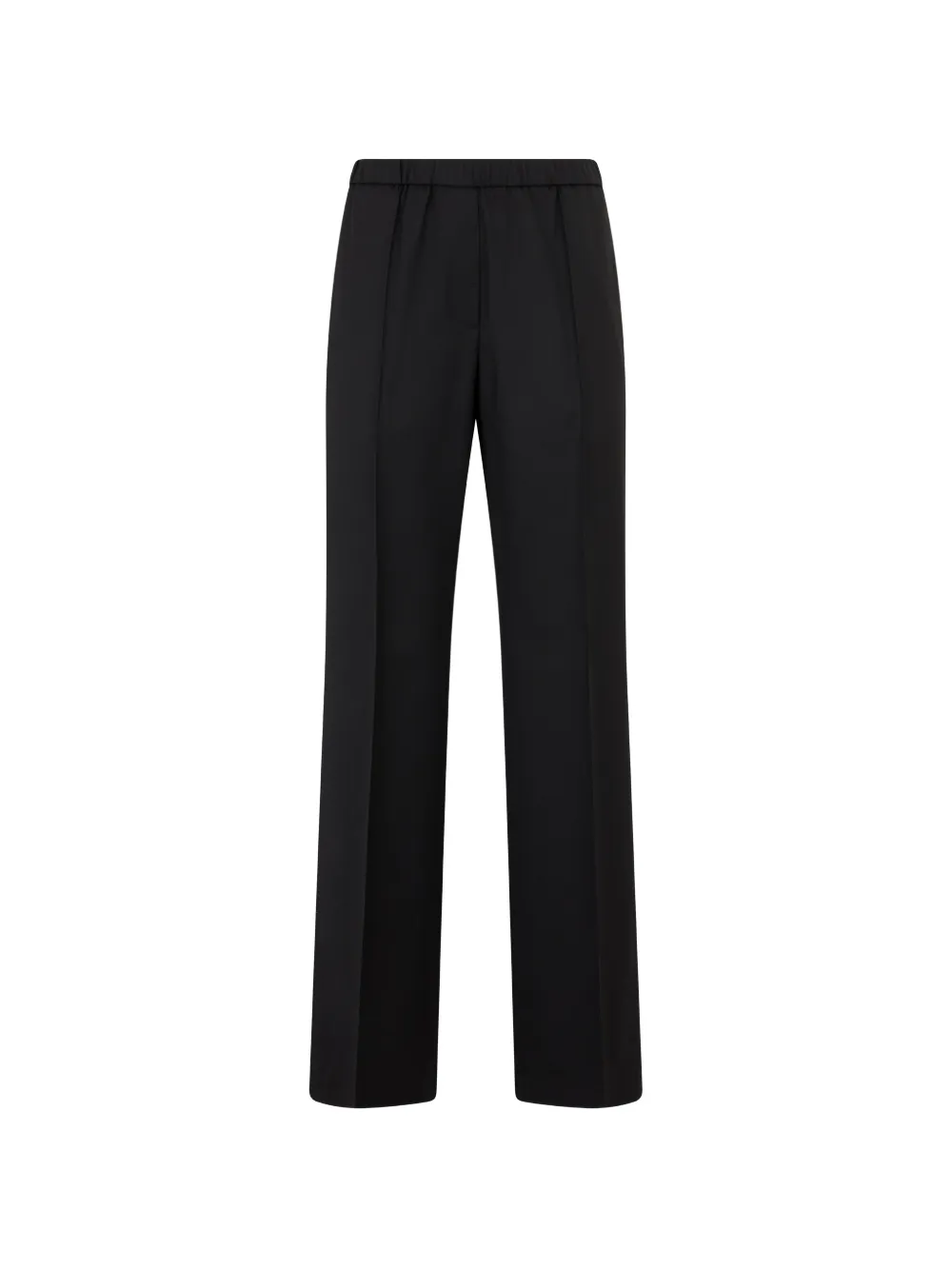 Peserico pressed-crease elasticated-waist trousers - Schwarz