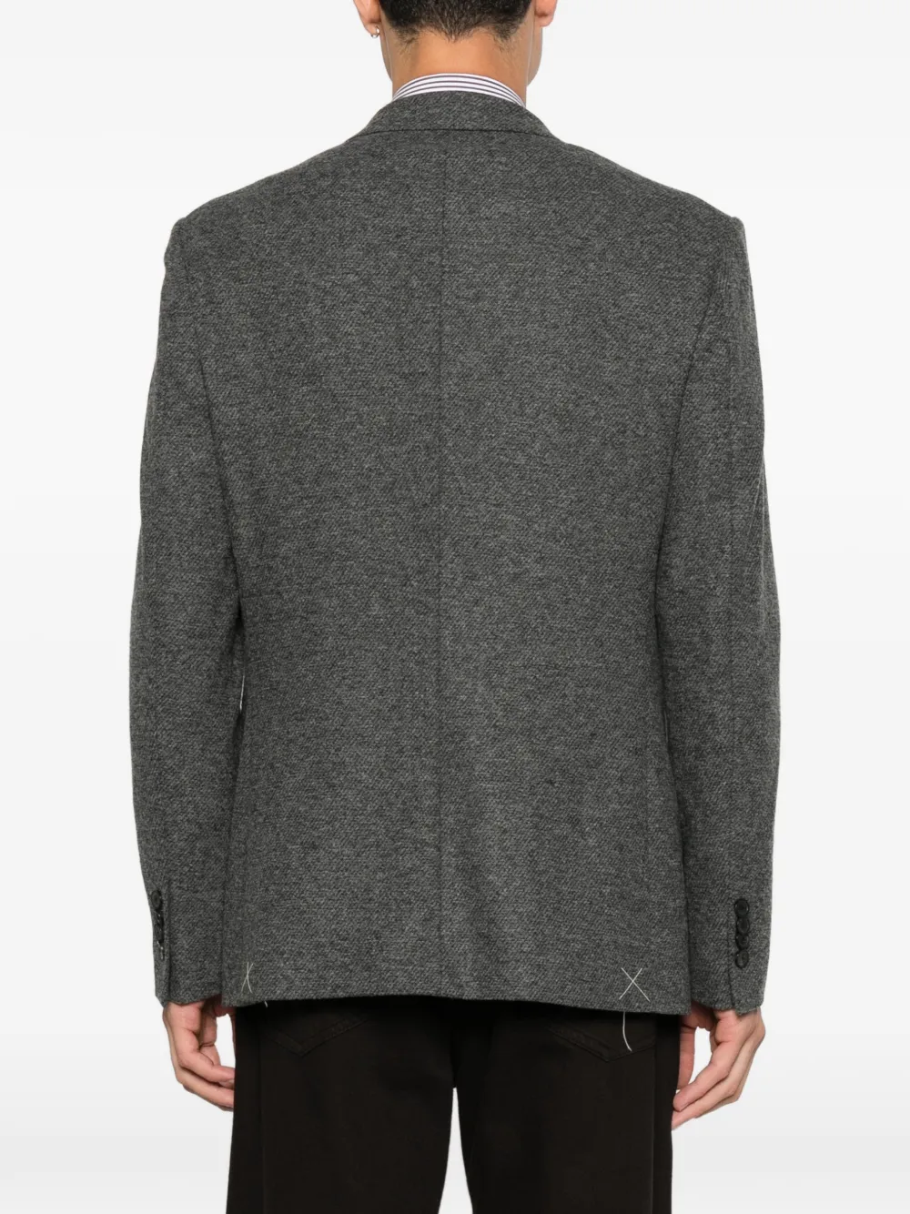 ETRO Blazer met gekerfde revers Grijs
