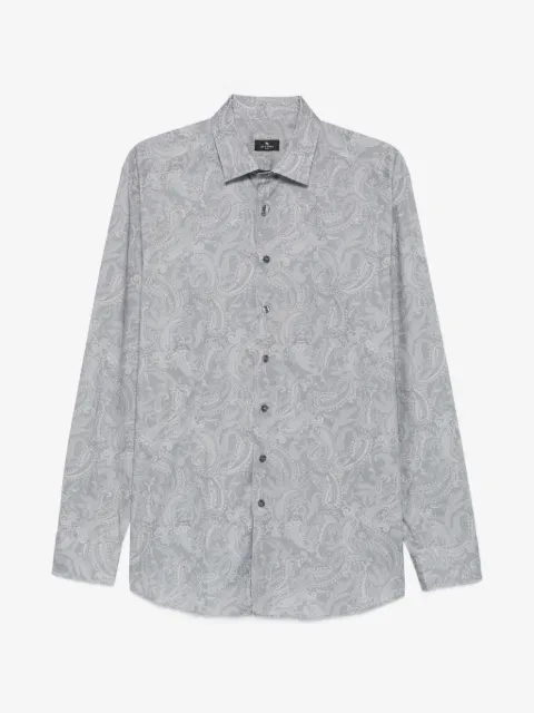 ETRO camisa manga larga con estampado de cachemira