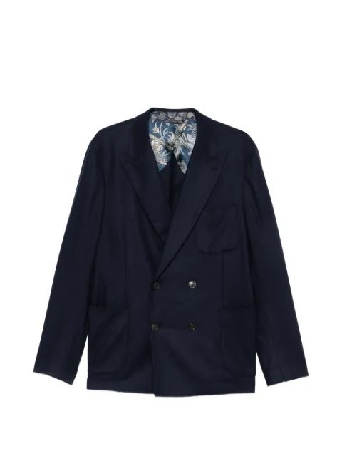 ETRO double-breasted peak-lapel blazer