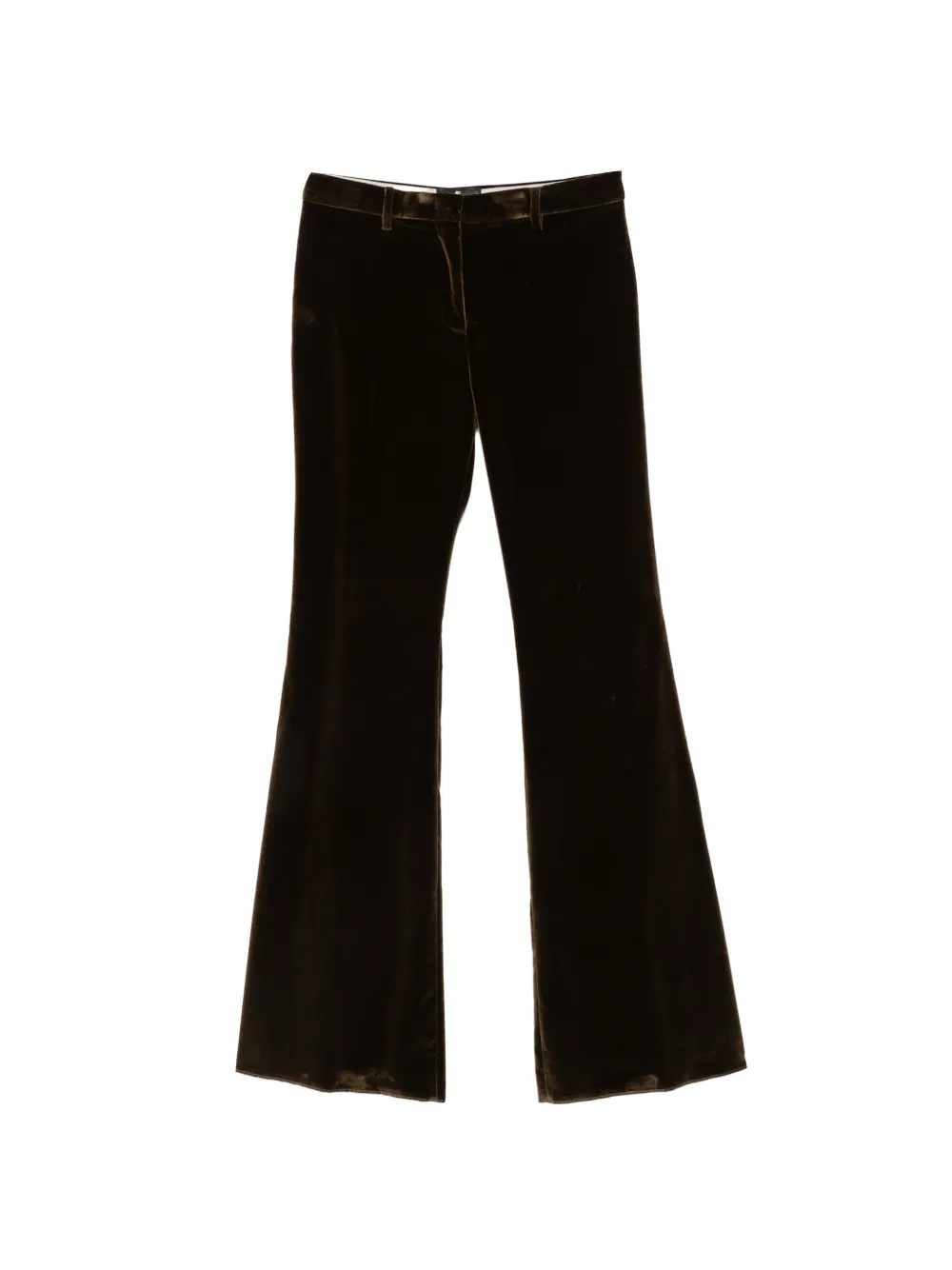 ETRO velvet flared trousers - Grün