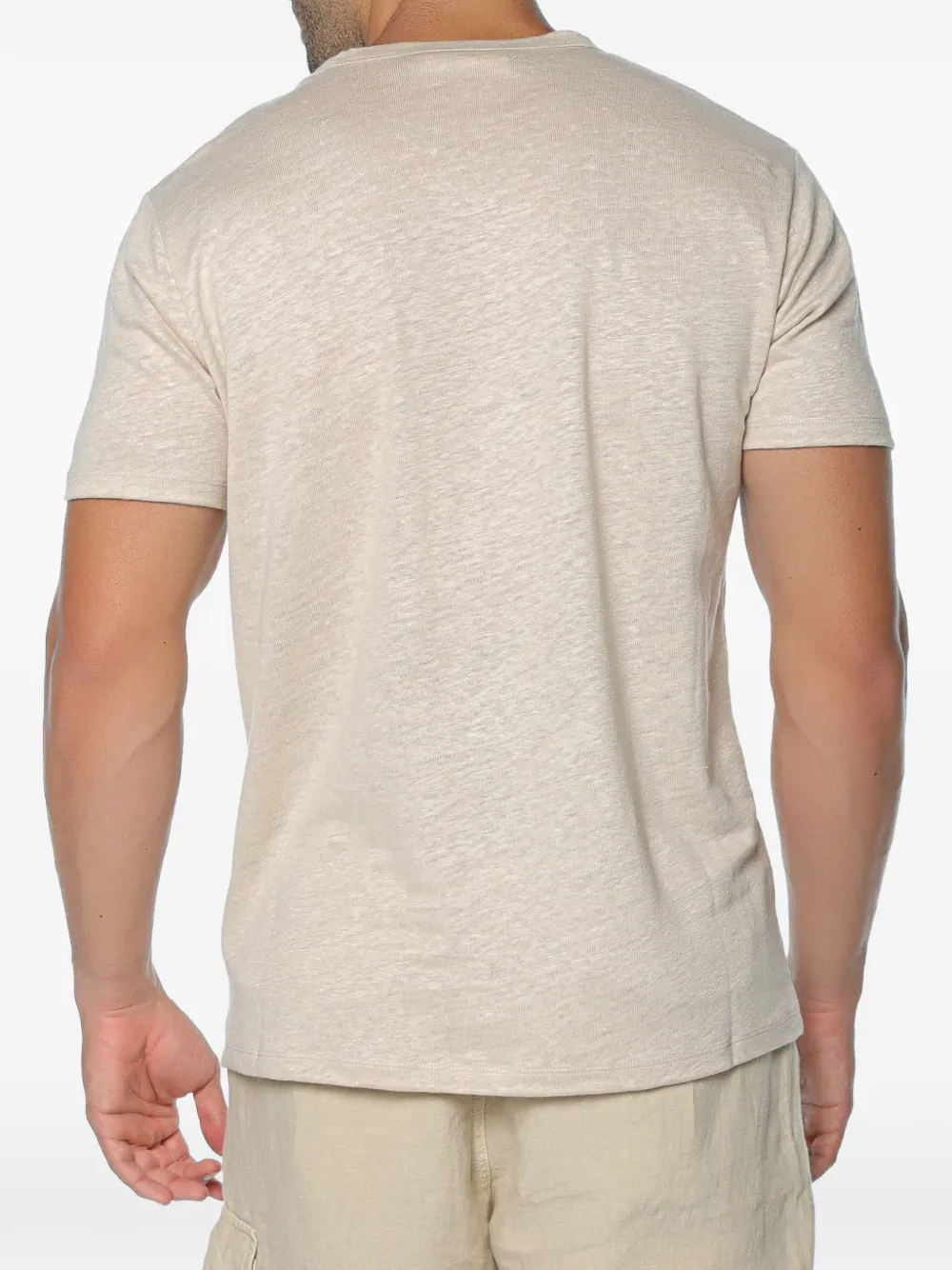 MC2 Saint Barth Ecstasea T-shirt met borstzak en grafische print Beige