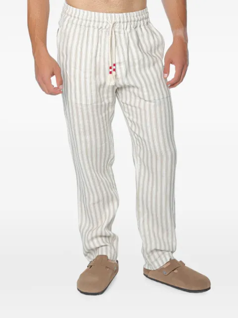 MC2 Saint Barth Calais striped linen trousers