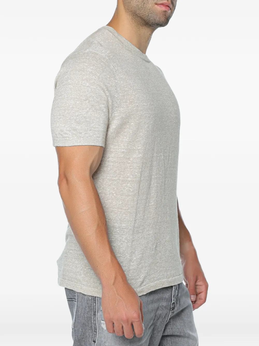 Michael Kors Mouline Jersey T-shirt Grijs