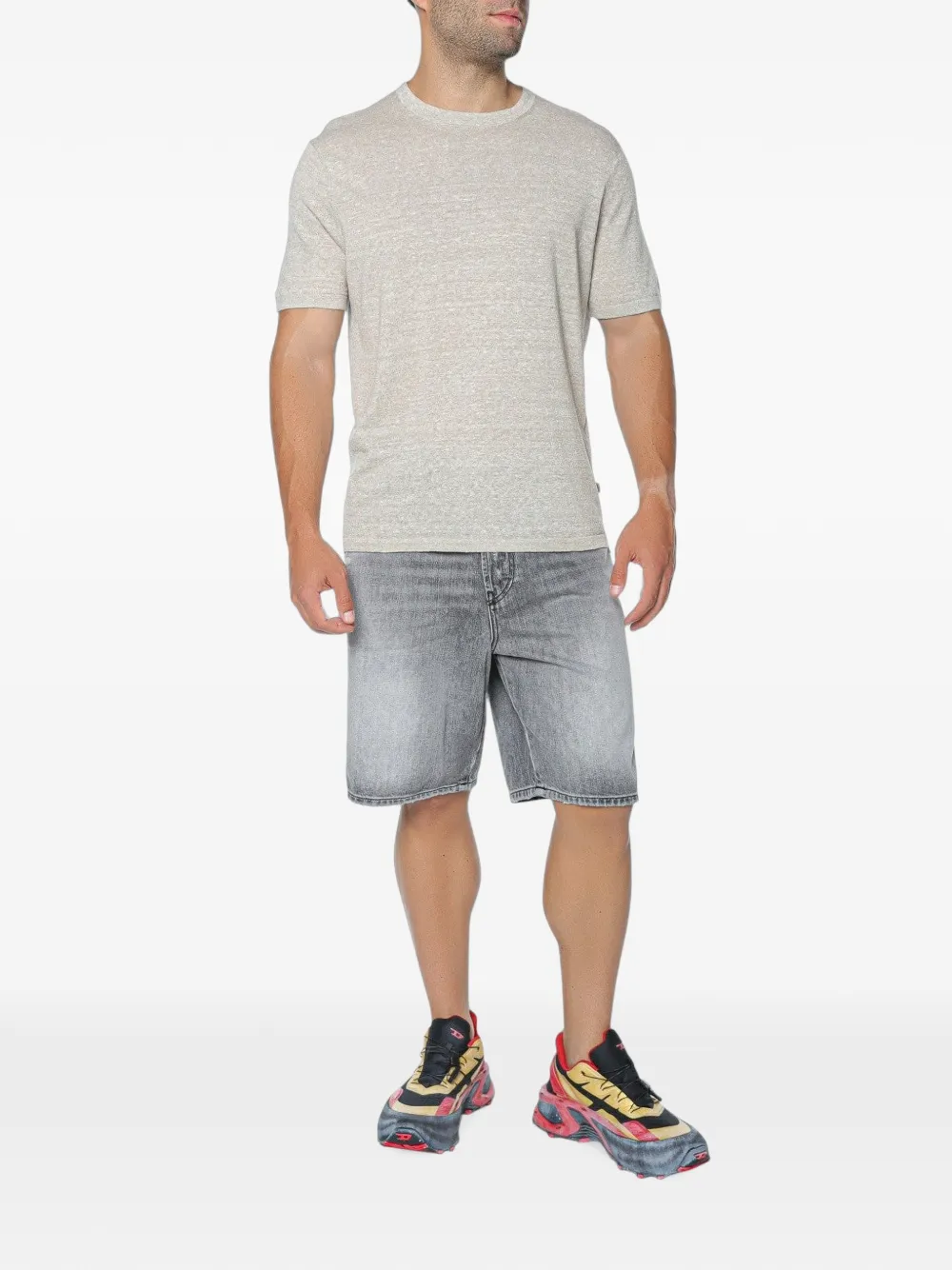 Michael Kors Mouline Jersey T-shirt Grijs
