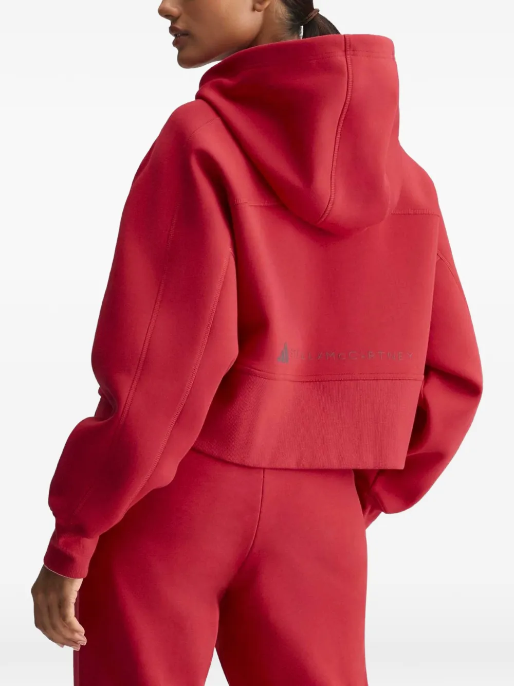 adidas by Stella McCartney Sportswear cropped hoodie Rood