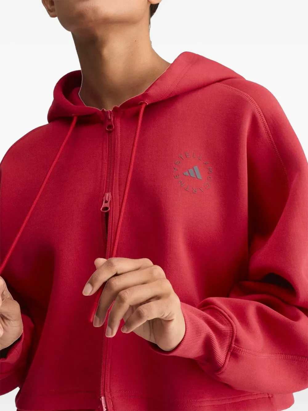 adidas by Stella McCartney Sportswear cropped hoodie Rood