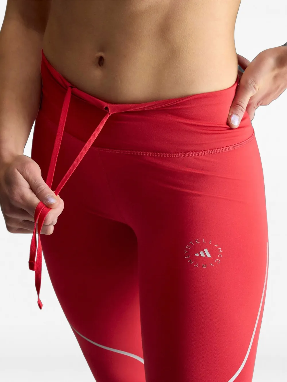 adidas by Stella McCartney Legging met logoprint Rood