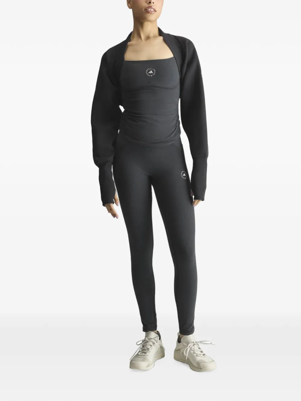 adidas by Stella McCartney Studio katoenen legging Grijs