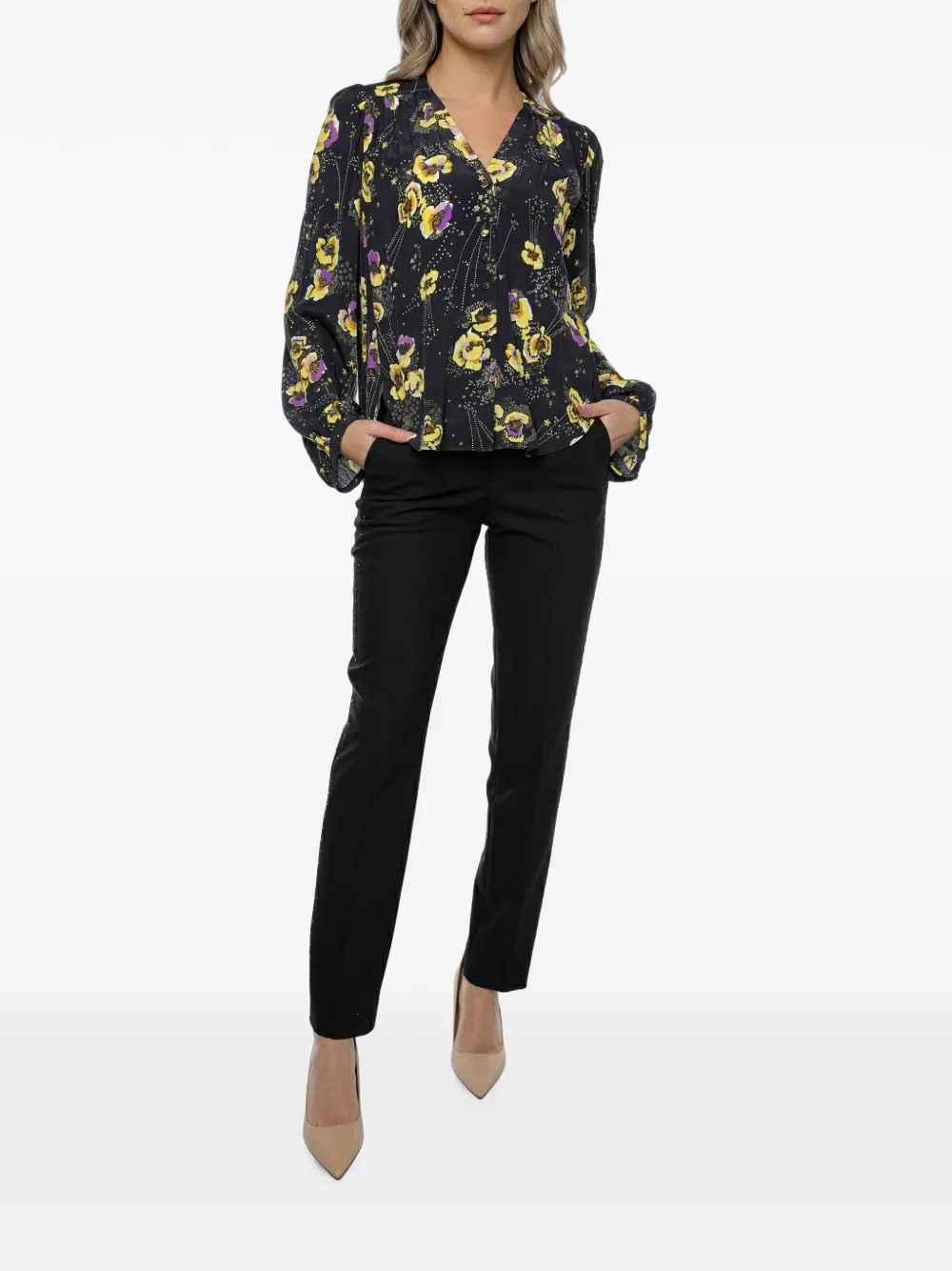 Zadig&Voltaire Panny broek met stras en stippen Zwart