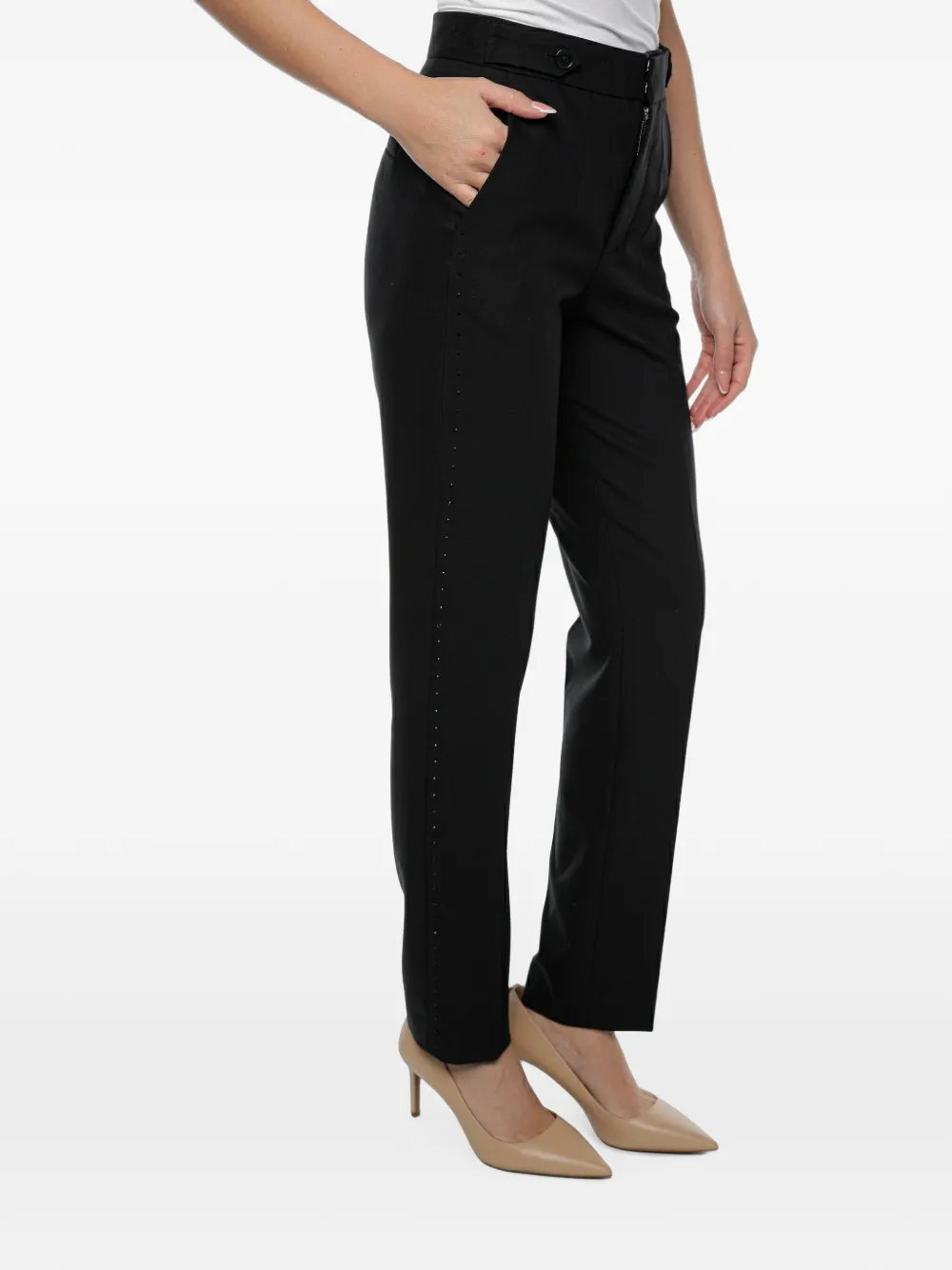 Zadig&Voltaire Panny broek met stras en stippen Zwart