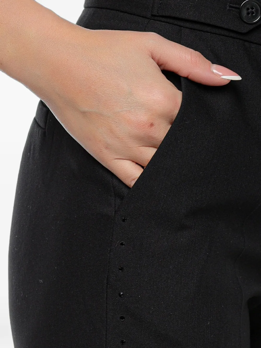 Zadig&Voltaire Panny broek met stras en stippen Zwart