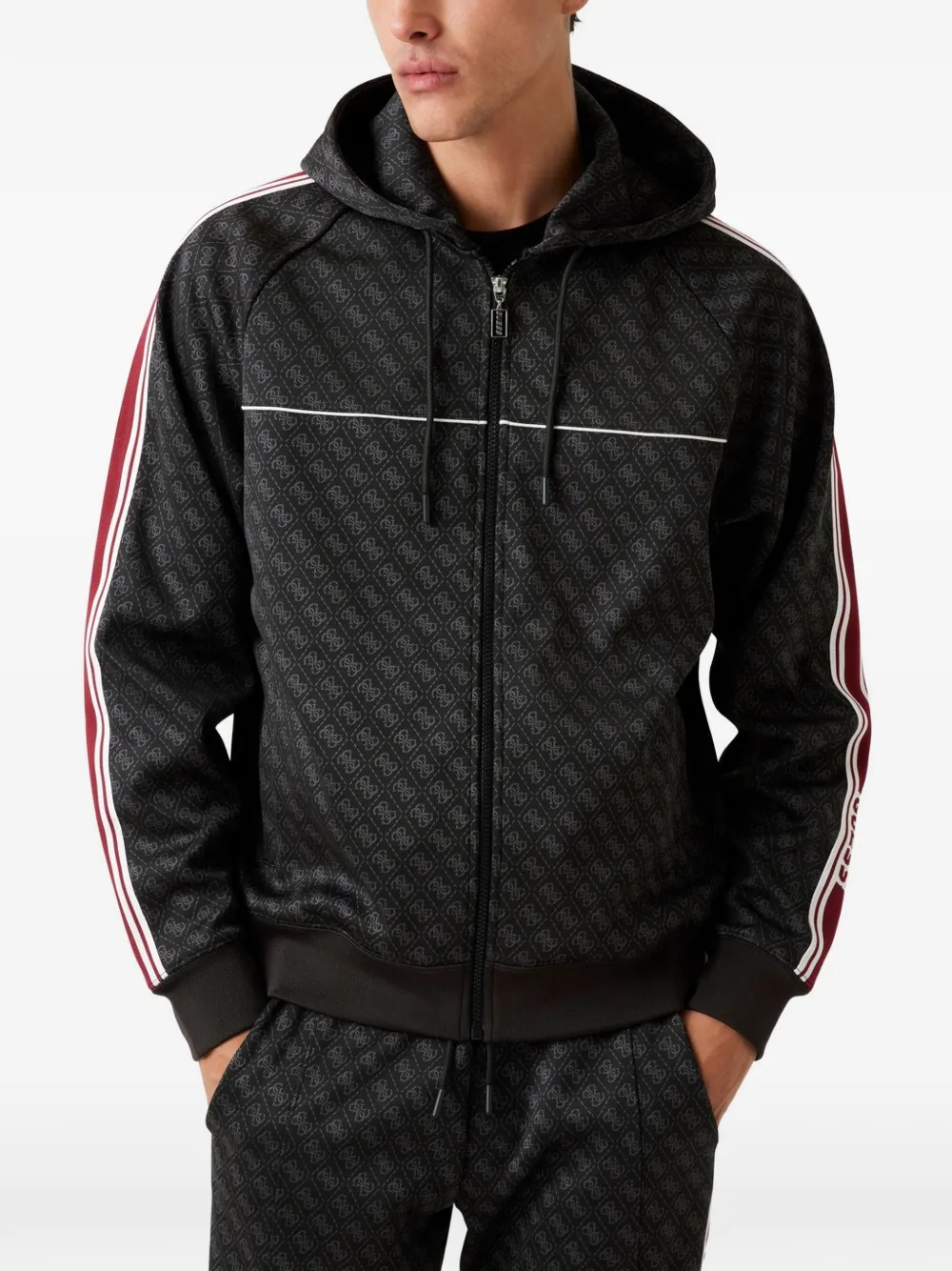 GUESS USA regular-fit 4G logo sweatshirt Zwart