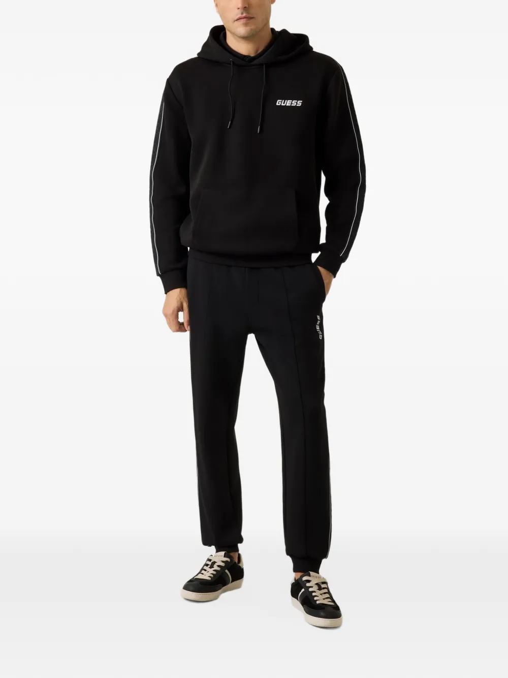 GUESS USA side logo jogger pants Zwart