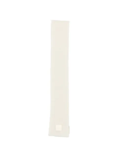 AMI Paris logo-patch knitted scarf