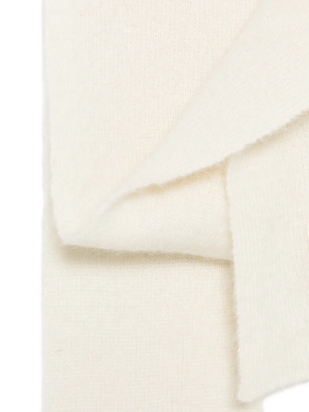 AMI Paris Sjaal met logopatch Beige