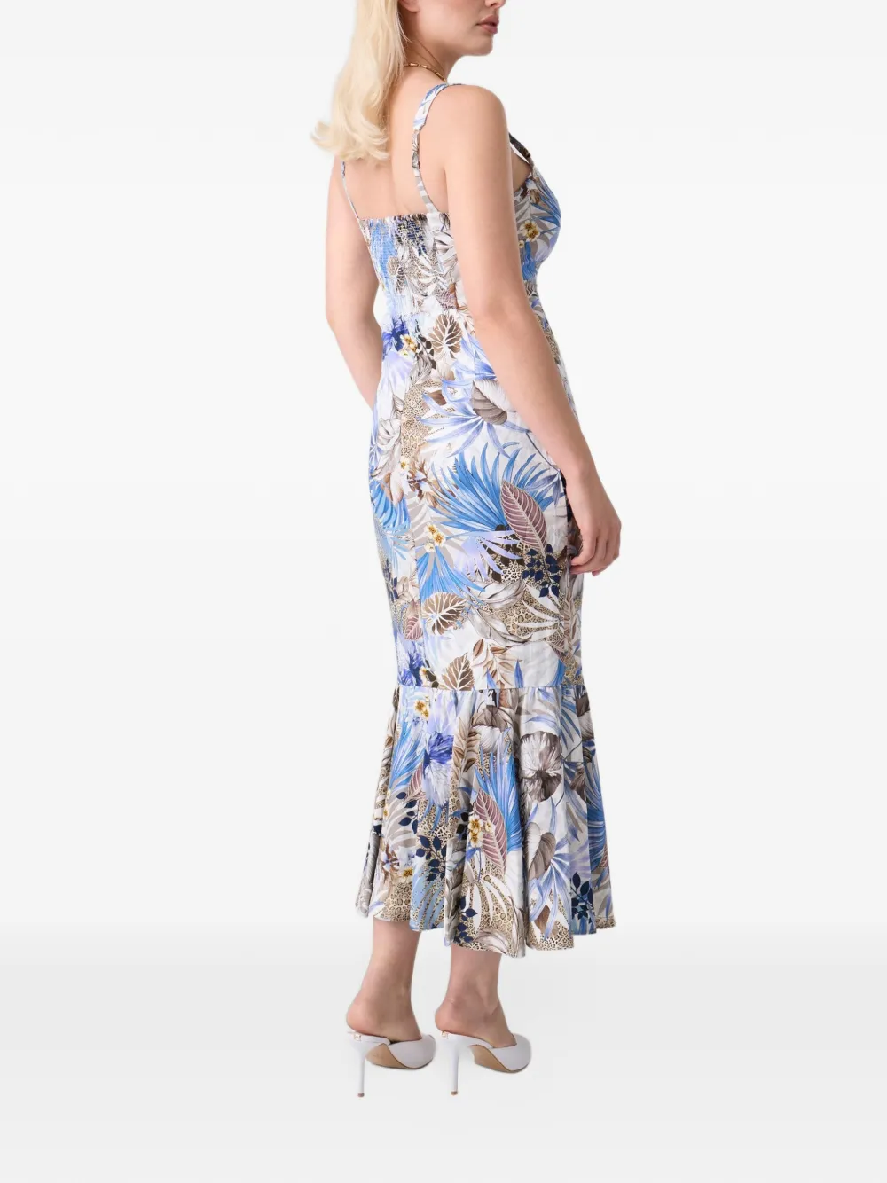 GUESS USA Jurk van linnenblend Wit