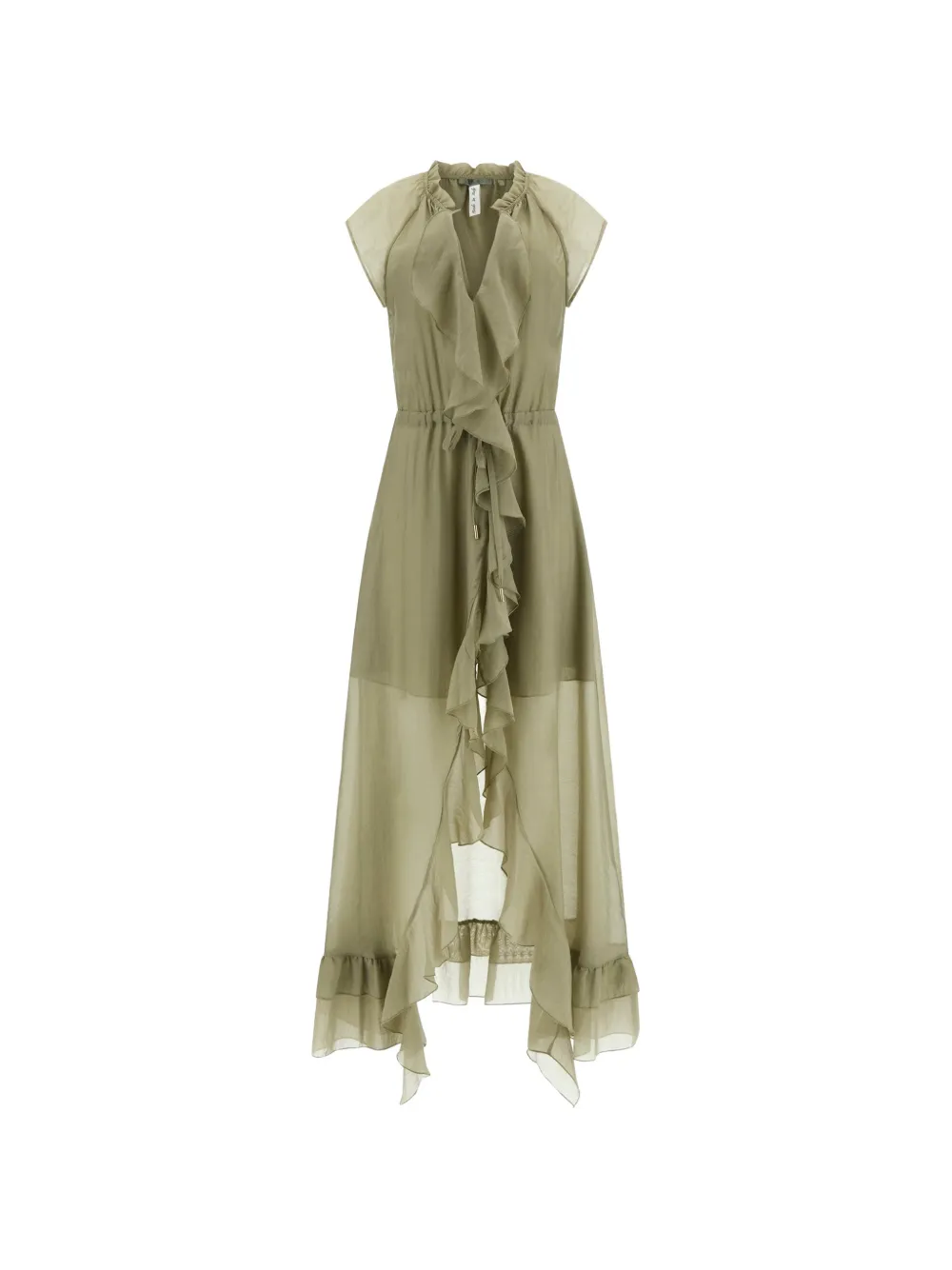 GUESS USA robe Maelys à volants - Vert GUESS USA robe Maelys à volants - Vert